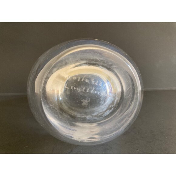 Vintage Kosta Boda Sweden Goose Bud Vase Three Etched Geese Signed - Picture 6 of 6